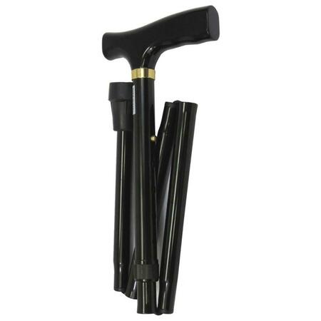 KARMAN HEALTHCARE Folding Cane In Black With Luxury Handle And Easy To Fold FC2-BK